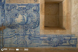 Painel de azulejo Vida de São Bento parede nascente