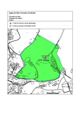 Planta - proposta de delimitação da zona especial de proteção (2011)
