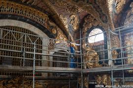 Nave, Alçados Norte e Oeste, Teto, Desmonte andaime