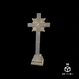 Cruz Relicário / Conjunto de cruz e galhetas