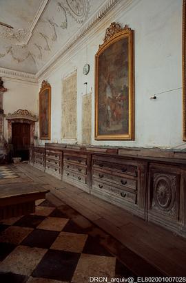 Sacristia do Convento de Vilar de Frades no decurso da intervenção