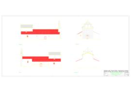 Obras de conservação da igreja - 1ª fase: alçados, cortes e plantas (2005)