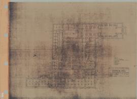Projeto de Adaptação a I. Salesiano - Planta do 1º Pavimento (1957)