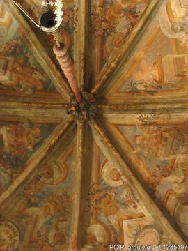 Detalhe da pintura da abóbada