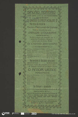 O Canto do Cisne; O Amor vence