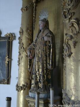 Retábulo-mor-escultura São Bento