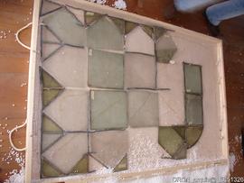 Vitral retábulo Senhor Passos - montagem