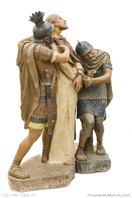 Paixão de Cristo: Cristo e Guarda Romano (do conjunto Jesus perante Pilatos)