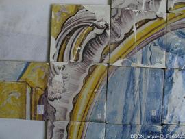 Painel azulejos claustro - Parede Norte