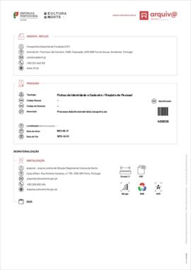 Processo do(a) funcionário(a) Joaquim Luís