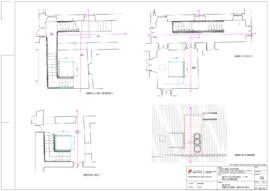 Projeto de reutilização - 1ª fase: elevador e escada - plantas e cortes (2012)