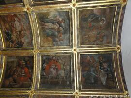 Teto de caixotões – Pintura