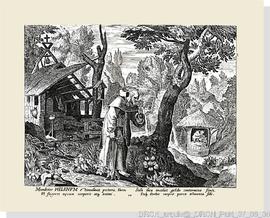 Gravura 30, representando Santo Helenum, da obra de 1585-1586 intitulada “Solitudo sive vitae pat...