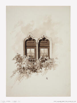 Janela geminada da Sala dos Brasões