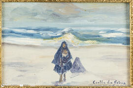 Nazarena com filho ao colo