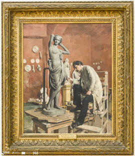 O Escultor Alberto Nunes no seu Atelier (1859-1916)