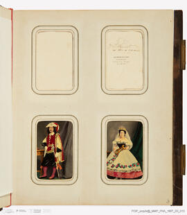 Álbum com fotografias do Baile de Máscaras de Carnaval de Fevereiro de 1865 no Paço Real da Ajuda