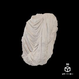 Fragmento de estátua imperial togada