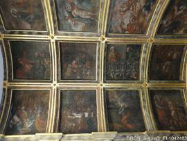 Teto de caixotões – Pintura