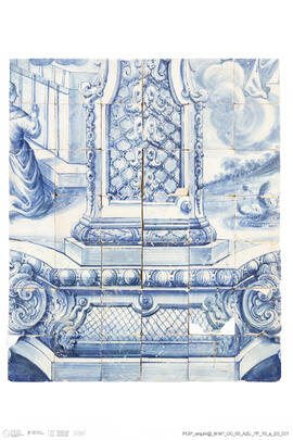 Pormenor painel azulejo