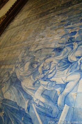 Parede em azulejo