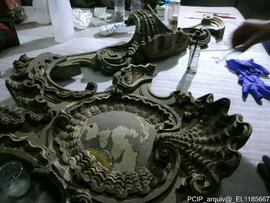 Restauro de imagens da capela (visita ao atelier de restauro)