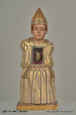 Relicário de um Santo monge (meio-corpo)
