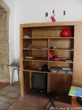 Ala poente - Aspeto do interior do móvel da guardaria