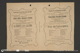 A noite do Casino; Flôr de Laranjeira; Amôr de perdição