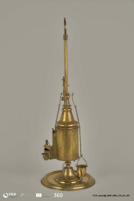 Candeeiro de azeite de dois lumes