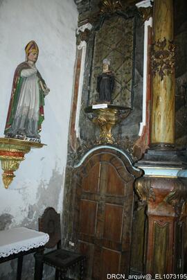 Esculturas “São Brás” e “Santa Escolástica”
