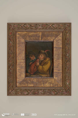 Um homem e uma mulher c/ um jarro grande