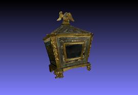 Modelo tridimensional texturado do relicário