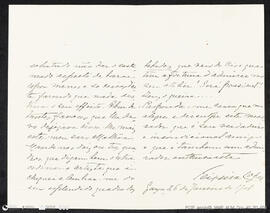 Carta manuscrita por Teixeira Lopes dirigida a José Malhoa