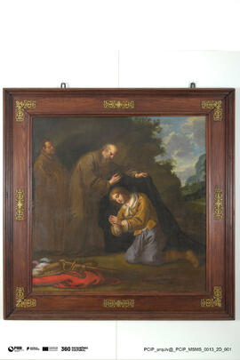 Imposição do hábito negro a São Bento de Núrcia