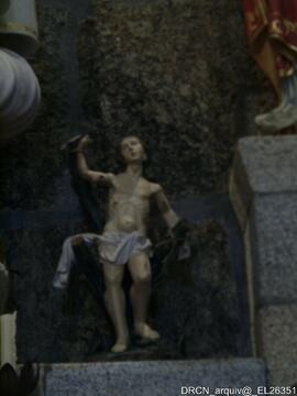 Escultura São Sebastião - altar lateral nave -Evangelho