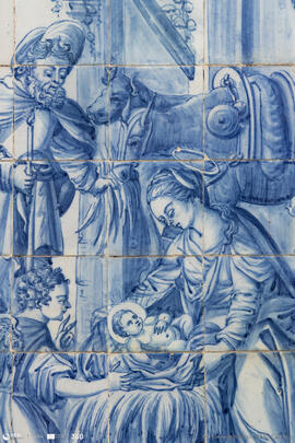 Painel azulejos Nascimento de Jesus