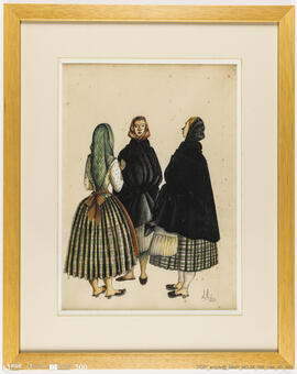 Mulheres em trajo domingueiro