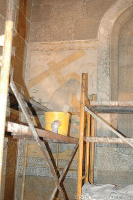 Pintura mural “Cristo no Calvário”