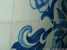 Detalhe de painel de azulejo