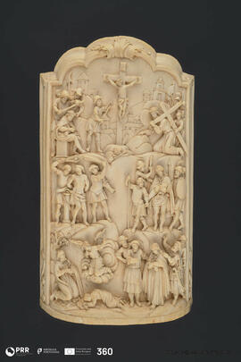 Placa escultórica das cenas da paixão crística