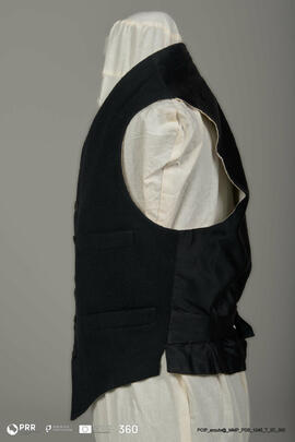 Colete preto de homem