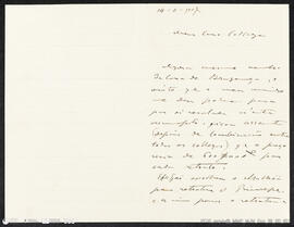 Carta de Carlos Reis para o José Malhoa