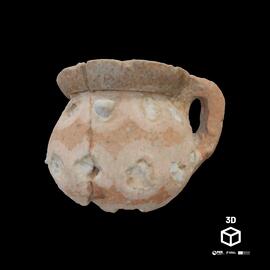 Pote miniatura com pedras incrustadas