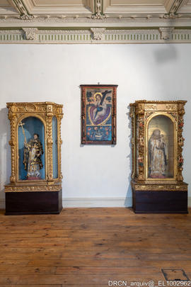 Coro baixo, maquinetas, Pintura Menino Jesus