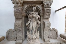 Portais,Portal lateral,Escultura Nª Sª Conceição