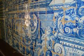 Parede em azulejo