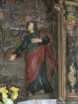 Escultura Nossa Senhora retábulo-mor-pormenor