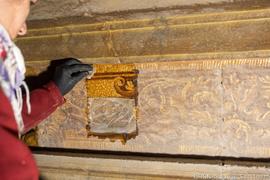 Nave, Alçado Oeste,  Pintura mural, Janela limpeza