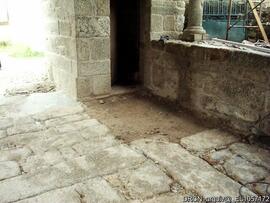 Falta de pedra no pavimento